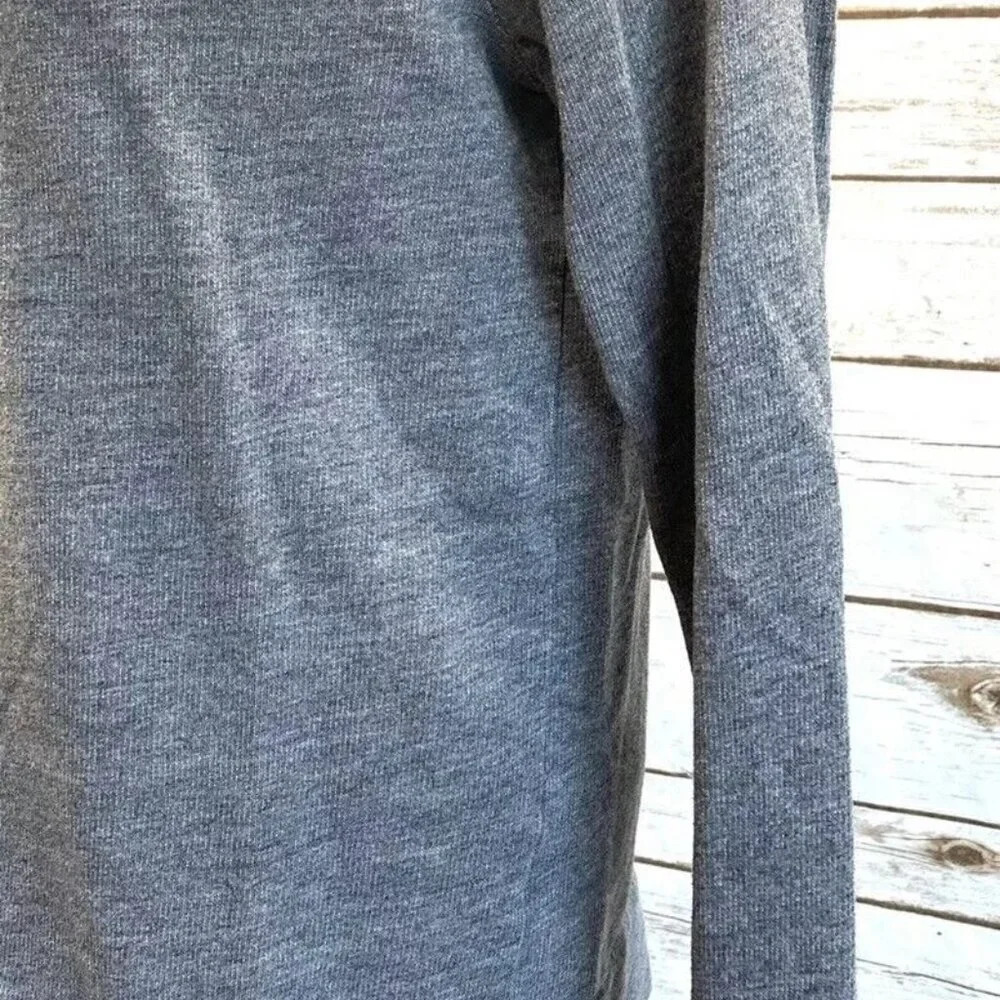 H&M Women Pull Over Crew Neck Gray Casual Sweatshirt Size Small - Picture 6 of 12